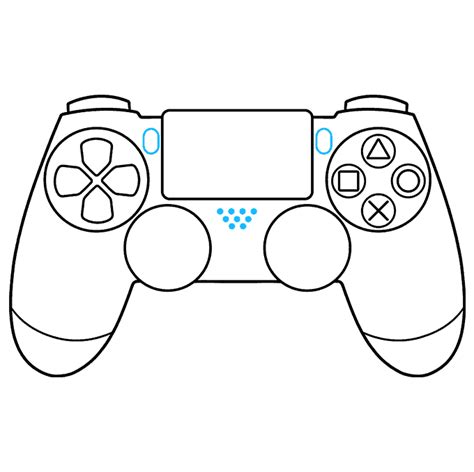 How to Draw a PS4 Controller - Really Easy Drawing Tutorial