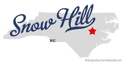 Map of Snow Hill, NC, North Carolina