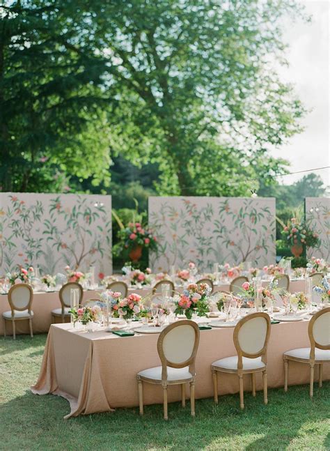 Pink & Green wedding decor | Garden chic wedding, Garden wedding reception, Garden wedding ...