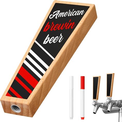 Amazon.com: Ripeng Wooden Walnut Beer Tap Handle Chalkboard Beer Tap ...