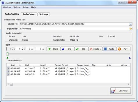 Auvisoft Audio Splitter Joiner Software Free Download