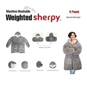 Sutton Home Weighted Blanket Teddy Sherpy Long Sleeve Jacket - Boscov's