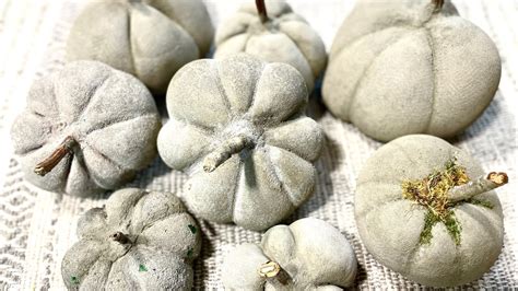 DIY EASY Concrete Pumpkins; 3 WAYS; UNDER 15 minutes - YouTube