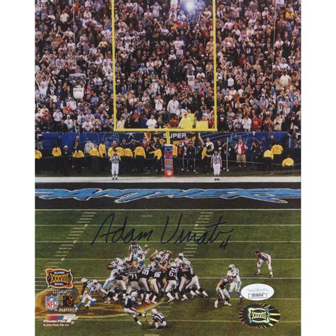 Adam Vinatieri Signed New England Patriots "Super Bowl XXXVIII Game ...