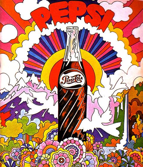 Pepsi Ad Illustration By John Alcorn 1969 Psychedelic - vrogue.co