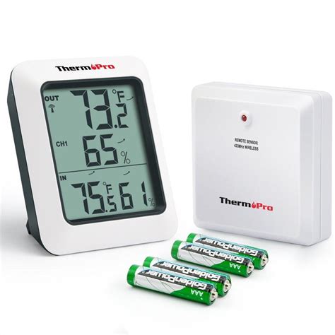 ThermoPro TP-60 Indoor Outdoor Temperature and Humidity Monitor | ThermoPro Official