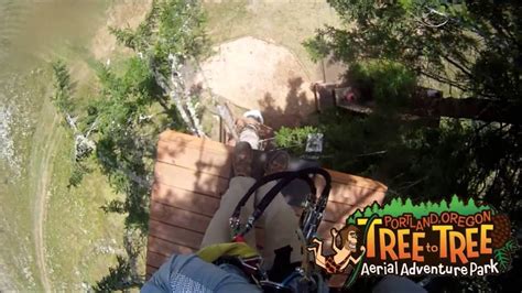 Tree To Tree Adventure Park 65 foot Free Fall! - YouTube