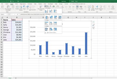 How to Create an 8 Column Chart in Excel