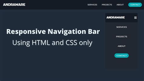 How To Build A Responsive Navigation Bar Using Html And Css - BEST GAMES WALKTHROUGH