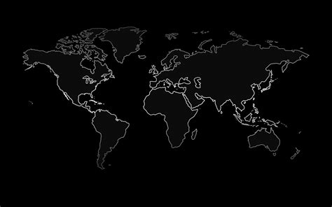 Download wallpapers World map, black background, continents, lines style, world map concepts for ...