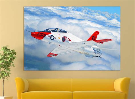 Aircraft Canvas Wall Art Airplane Wall Art Airplane Canvas Art | Etsy