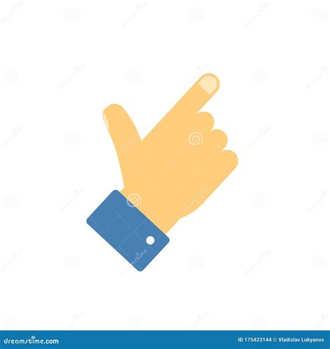 Pointer Finger Icon Vector Symbol, Thin Line Outline Index Thumb ...