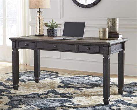 Tyler Creek Home Office Desk Return, Grayish Brown/Black | Home office desks, Furniture, Home ...