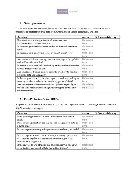 GDPR Compliance Checklist - privacytemplate.com