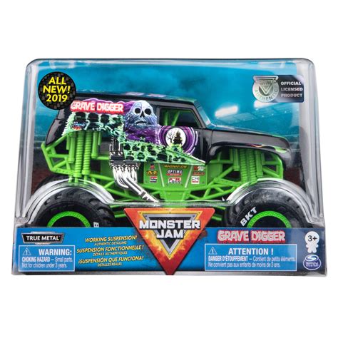 Buy Monster Jam Official Grave Digger Monster Truck, Die-Cast Vehicle ...