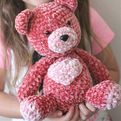 Free Knitting Pattern for a Teddy Bear in Velvet ⋆ Crochet Kingdom