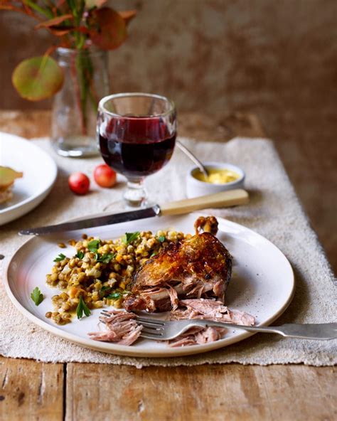 Confit duck with lentils recipe | delicious. magazine