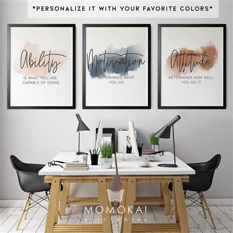 Inspirational Workplace Art, Motivational Office Wall Art, Modern Home ...