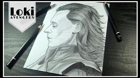 How To Draw LOKI Step By Step - Black Sketch Gallery - YouTube