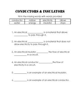 Electrical Conductor Examples