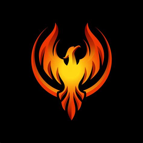 Flying Phoenix Fire Bird abstract Logo design vector template 7610209 Vector Art at Vecteezy