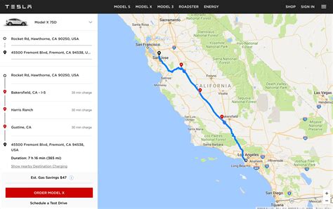 Tesla launches "EV trip planner" tool with map of Supercharger locations