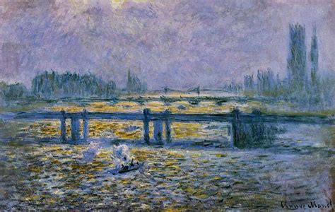 Charing Cross Bridge, Reflections on the Thames, 1899 - 1901 - Claude Monet - WikiArt.org