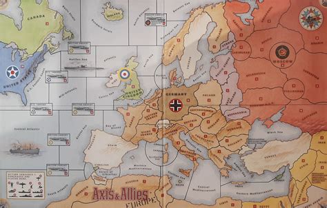 Axis And Allies Map Europe - Gabbey Christalle