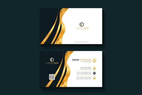 Elegant Black Gold Business Cards Graphic by mdalaminabd · Creative Fabrica