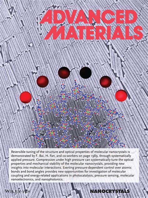 Nanocrystals: Pressure‐Tuned Structure and Property of Optically Active Nanocrystals (Adv. Mater ...