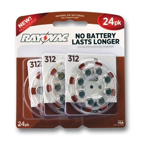 Rayovac Hearing Aid Batteries 312 | Hearing Aid Batteries Size 312