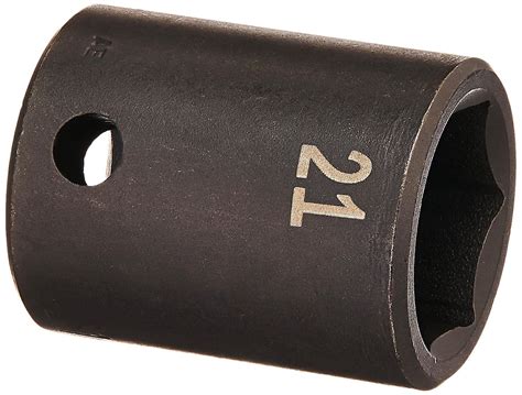 SK Hand Tool 34071 1/2-Inch Drive Standard Impact Socket, 21mm | Impact ...