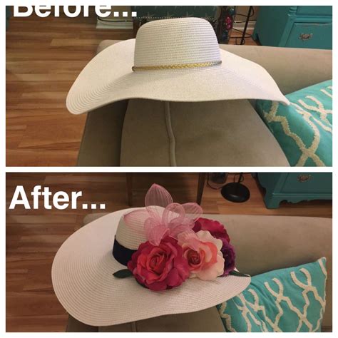 *DIY DERBY HAT* Take a plain sun hat and turn it into your perfect ...