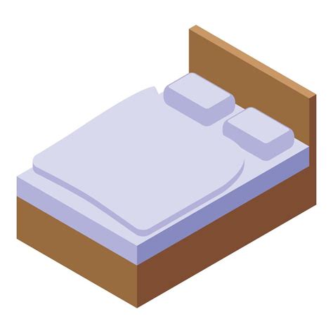 Modern bedroom icon isometric vector. Interior room 15210147 Vector Art at Vecteezy