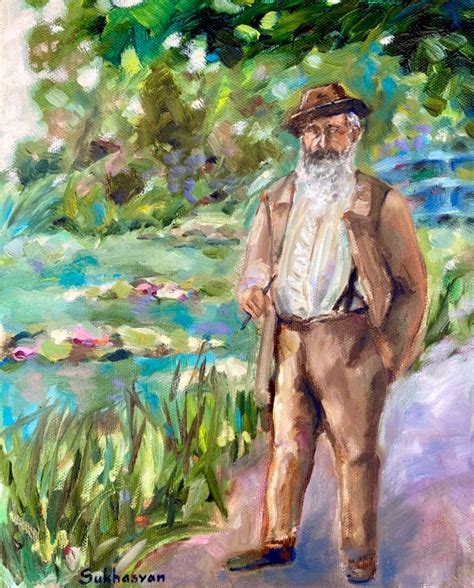 Portrait of Claude Monet. Oil on Canvas Panel 8x10 Inches | Etsy