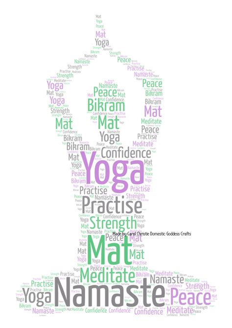 Yoga Print Yoga Word Collage Yoga Word Art Yoga Themed - Etsy