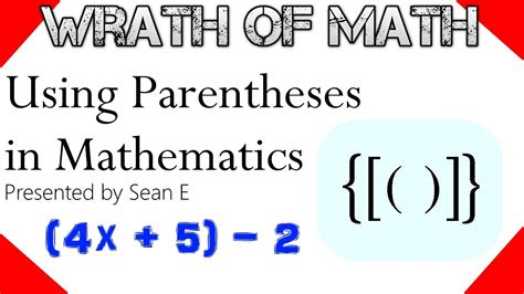 Using Parentheses in Math - YouTube