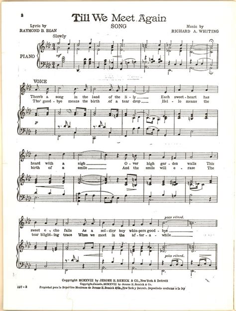 Till we meet again [Historic American Sheet Music]