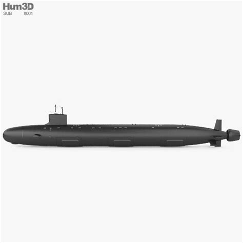 Virginia-class submarine 3D model - Download Submarine on 3DModels.org