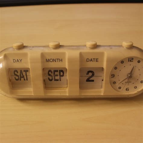 Date and Analog Clock, Furniture & Home Living, Home Decor, Clocks on ...