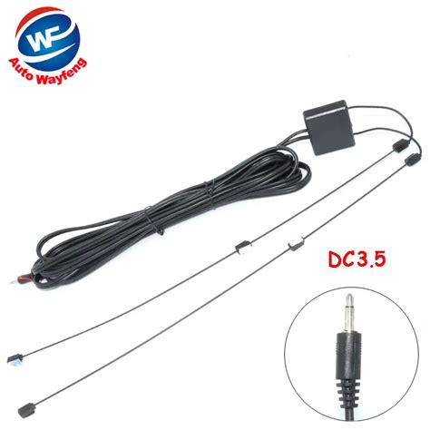 DC3.5 Connector Car Analog Antenna Car analog TV antenna with built in signal amplifier Car TV ...