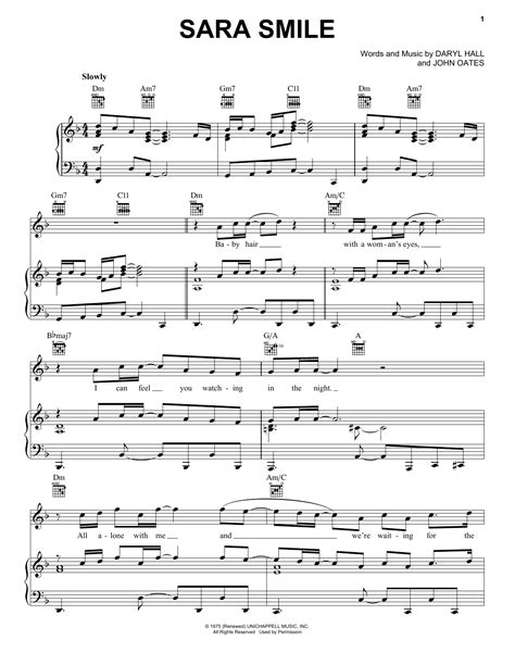 Sara Smile | Sheet Music Direct