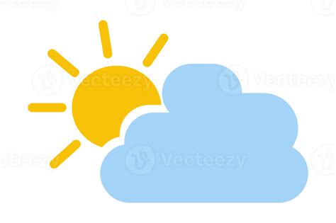 Weather icon - Sun And Cloud Icon 23258081 PNG