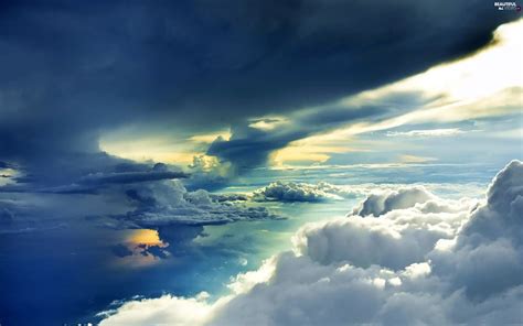 Sky, clouds, light breaking through sky, Unusual - Beautiful views wallpapers: 2560x1600