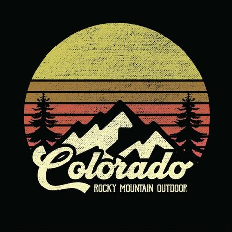 Premium Vector | Colorado mountain