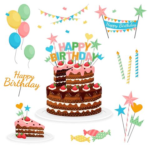 happy birthday cake - Clip Art Library