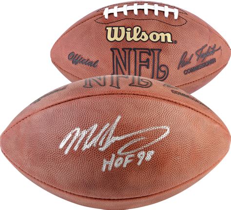 Mike Singletary Autographed Wilson NFL Football with "HOF 98" Inscription