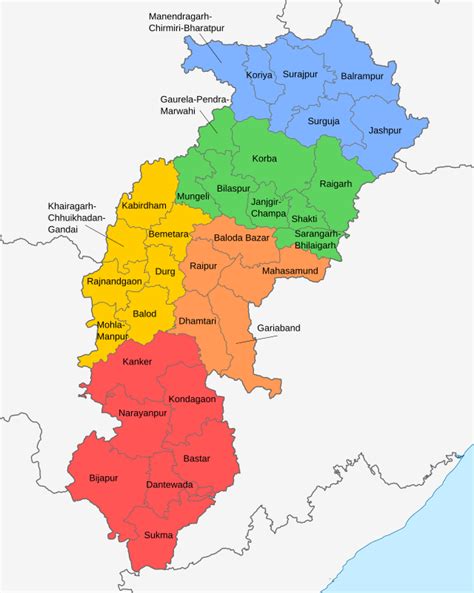 List of districts of Chhattisgarh - Wikipedia