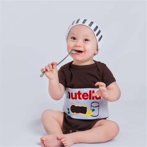 Nutella Baby Halloween Costume. This shop has the cutest foodie baby costumes. | Baby halloween ...