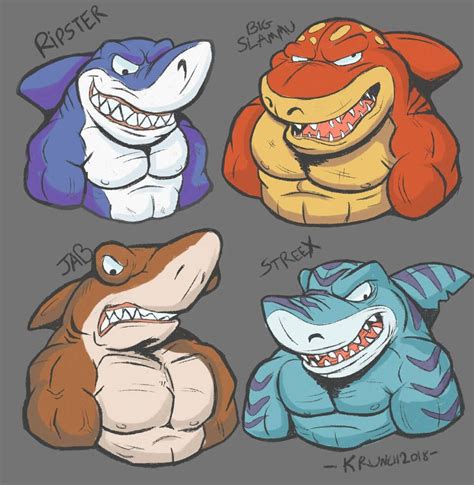 STREET SHARKS by Krunchycroc on DeviantArt